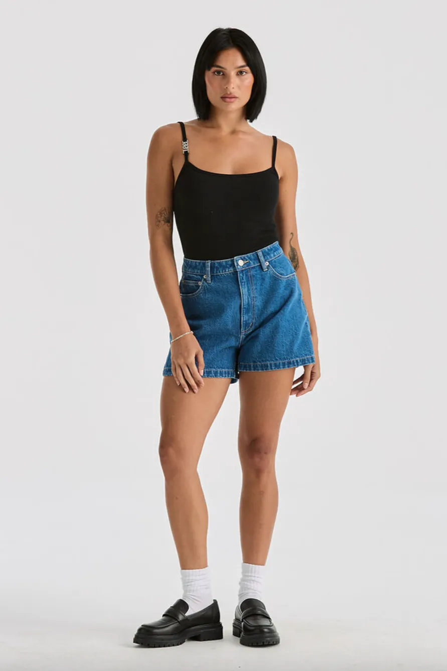 LEE HIGH RELAXED SHORT - BLUE QUARTER