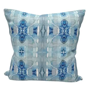 Light Blue Print Pillow