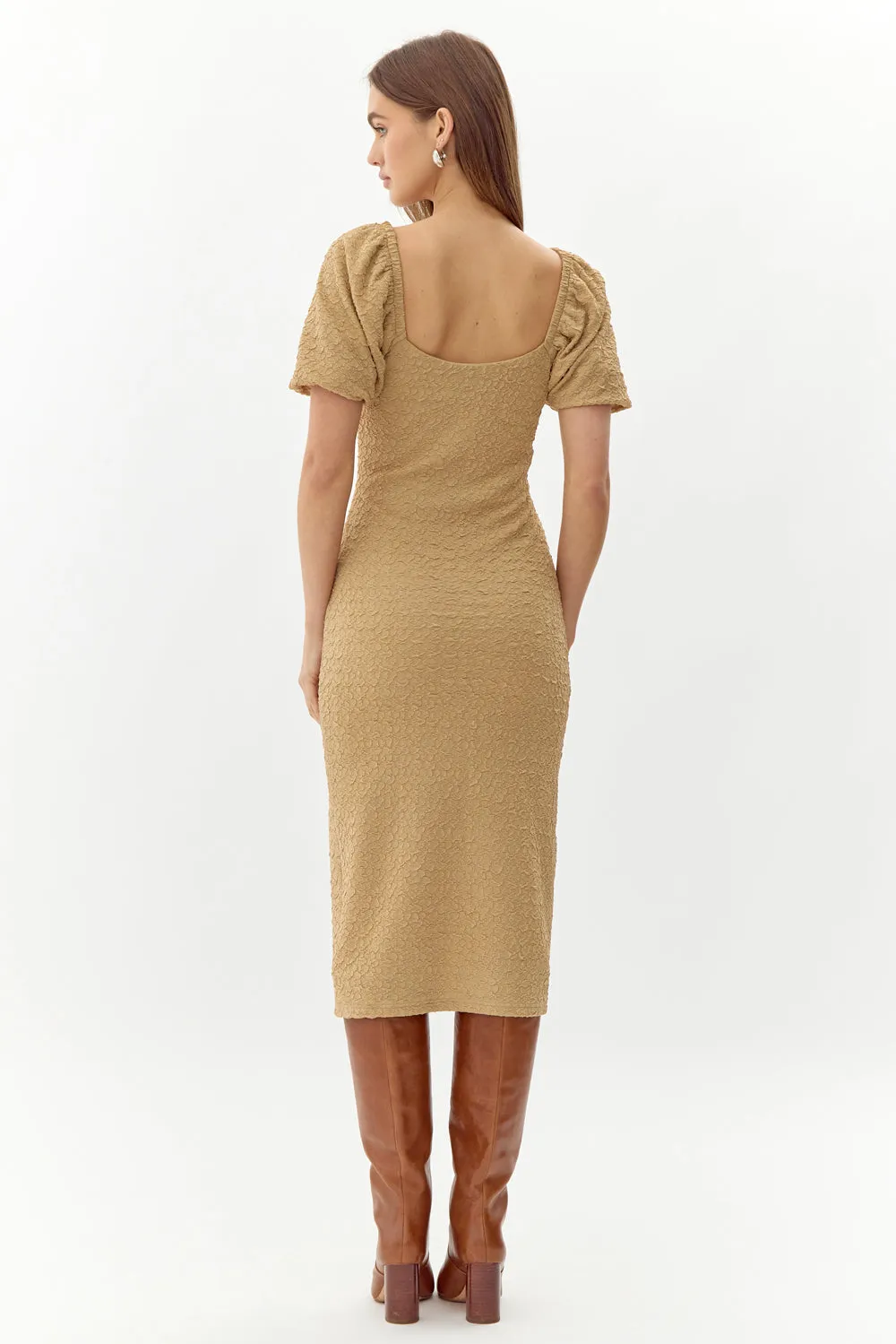 Lily Textured Knit Midi Dress