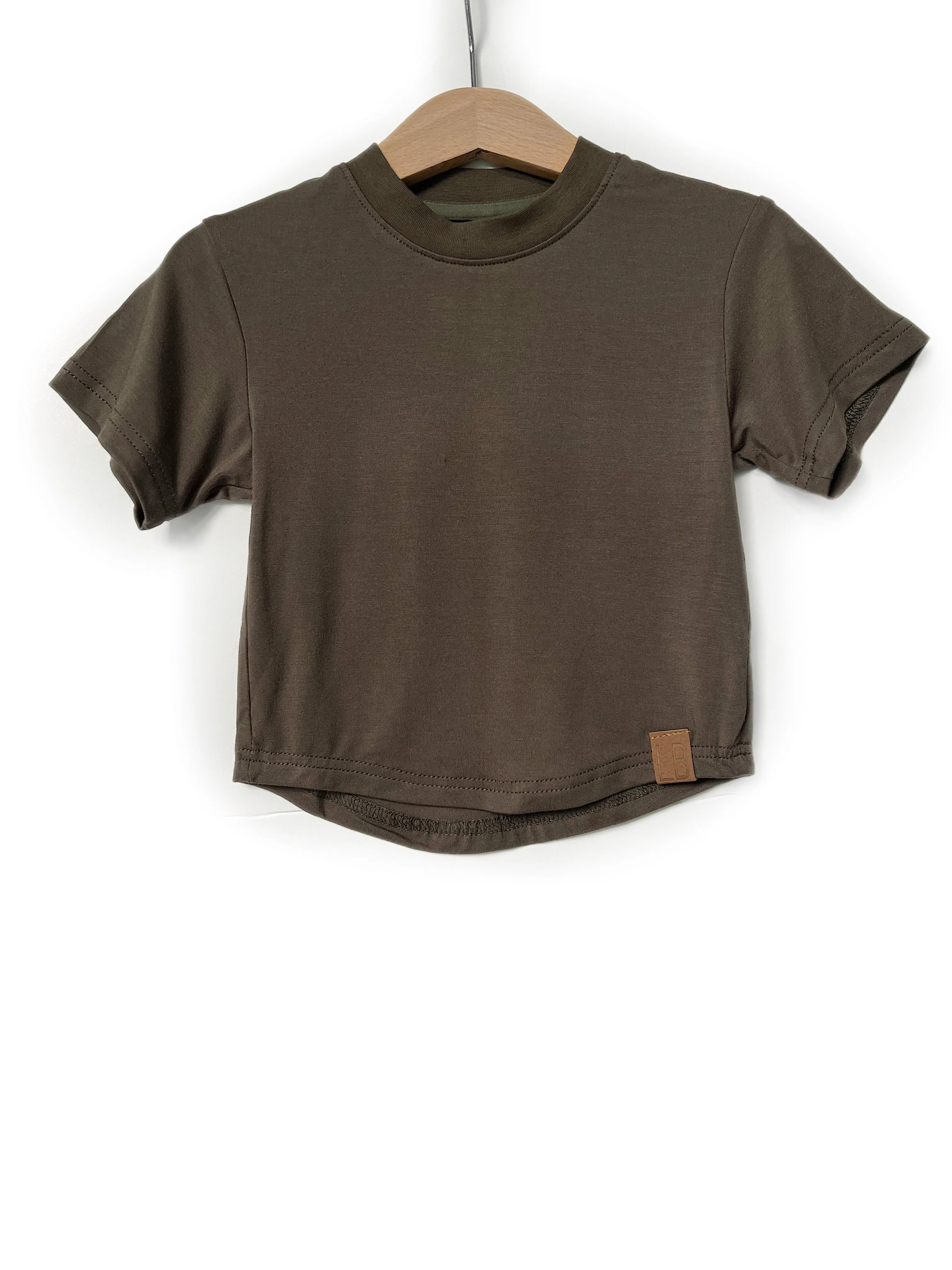 Little Bipsy Oversized Bamboo Tee - Army Green