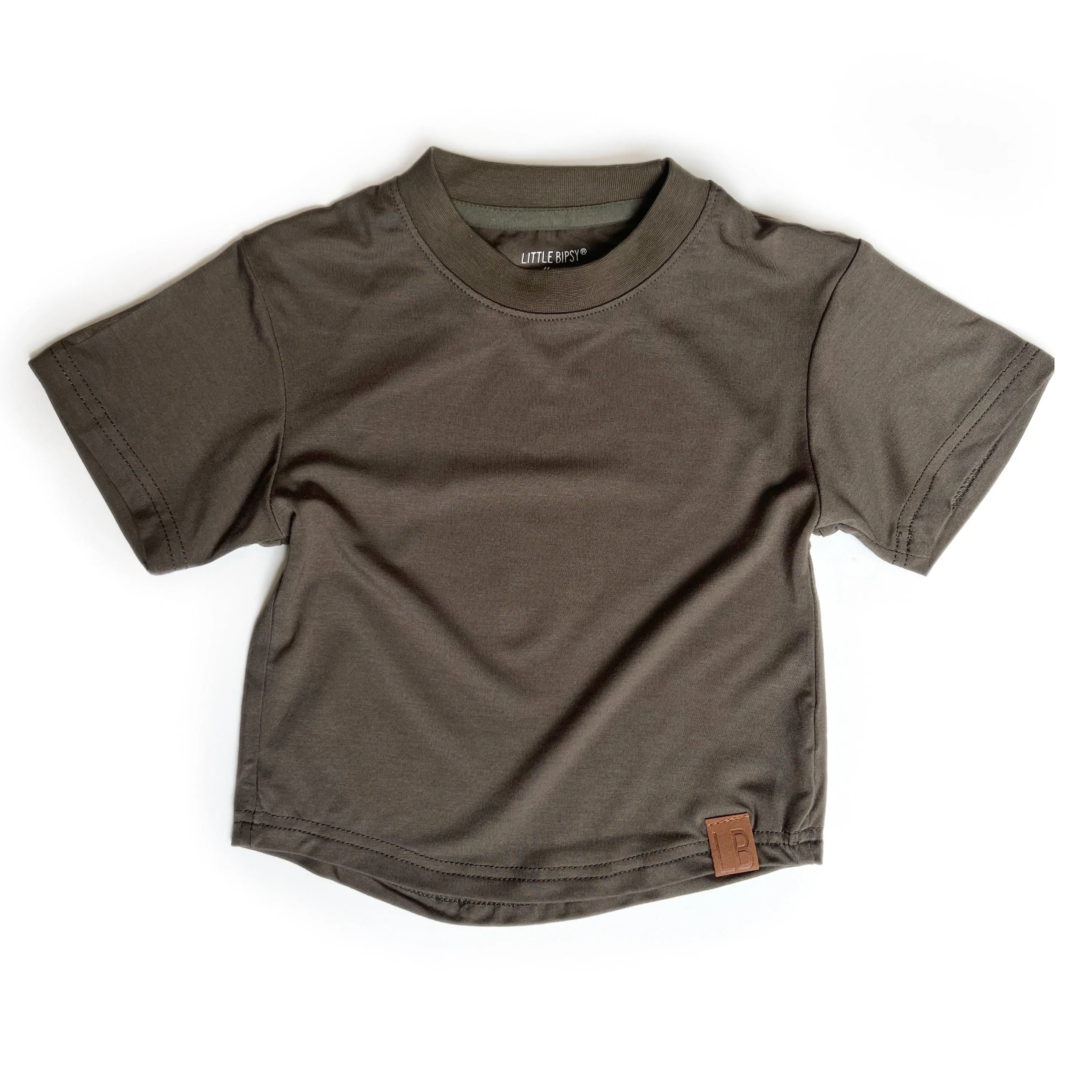 Little Bipsy Oversized Bamboo Tee - Army Green