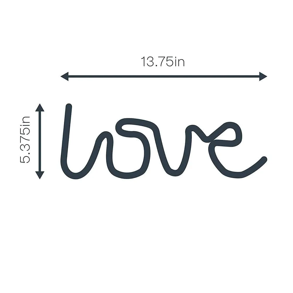 LOVE Neon LED Wall Light - Pink