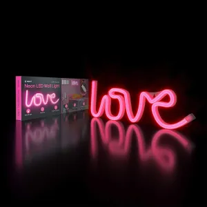 LOVE Neon LED Wall Light - Pink