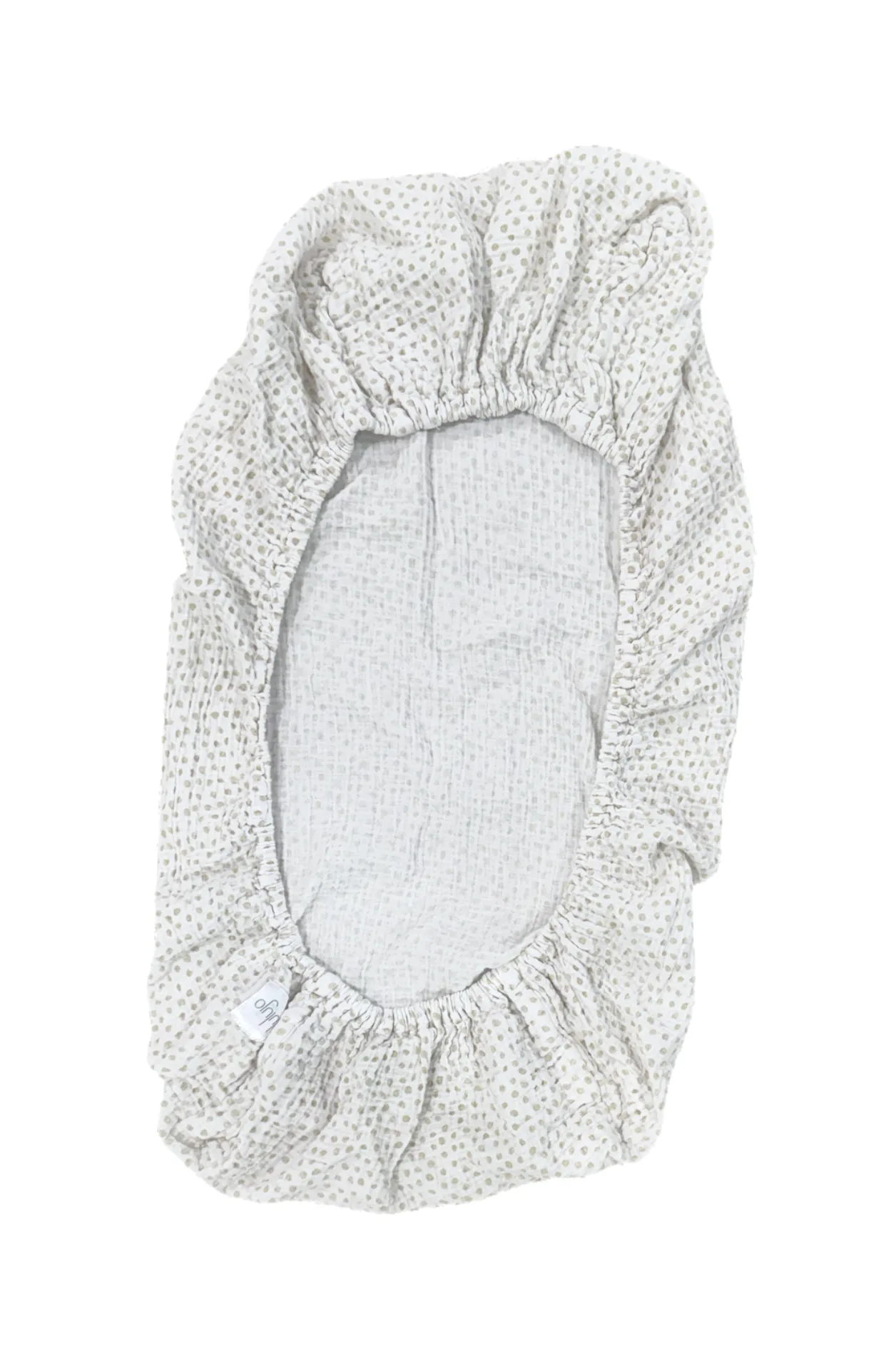 Lulujo muslin fitted bassinet sheet