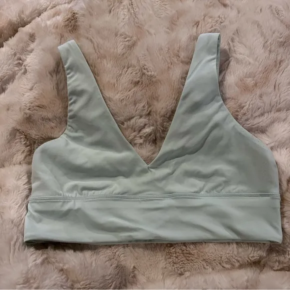 Lululemon | Align light support A/B cup v-neck sports bra size 12 Mint moment