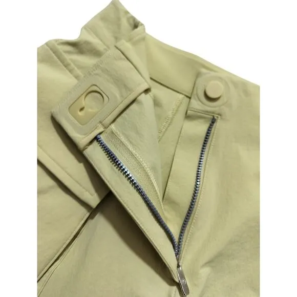 Lululemon women Relaxed-Fit Super-High-Rise Cargo Short 4&quot; finch yellow size 0