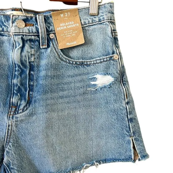 Madewell NEW Relaxed Denim Shorts Size 27