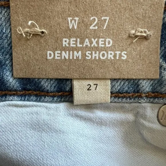 Madewell NEW Relaxed Denim Shorts Size 27