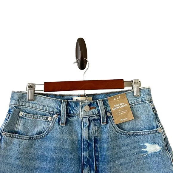Madewell NEW Relaxed Denim Shorts Size 27