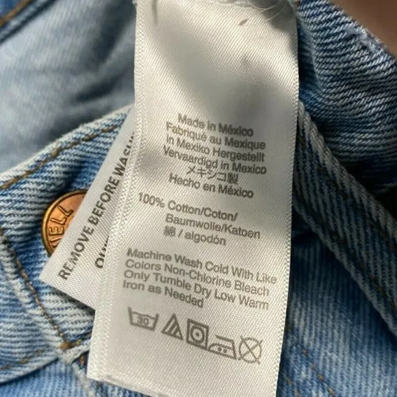 Madewell‎ Relaxed Denim Shorts Size 25
