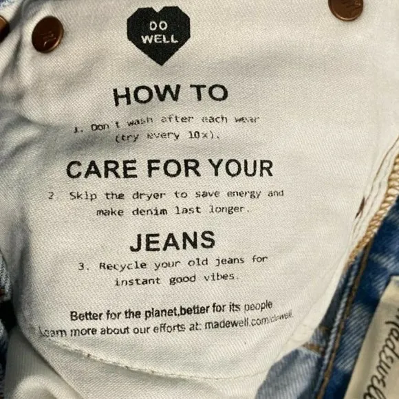 Madewell‎ Relaxed Denim Shorts Size 25