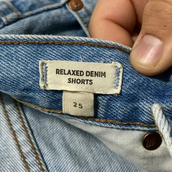 Madewell‎ Relaxed Denim Shorts Size 25