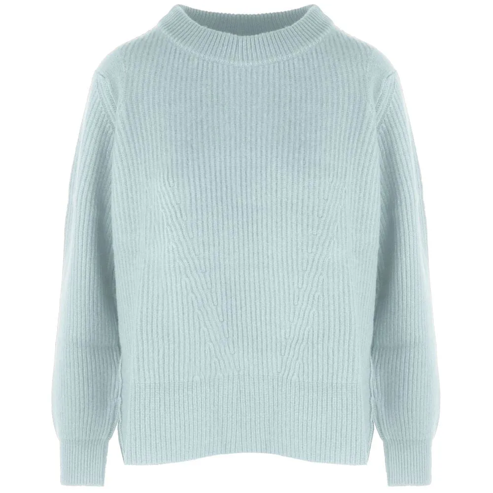 Malo Light Blue Cashmere Women Sweater