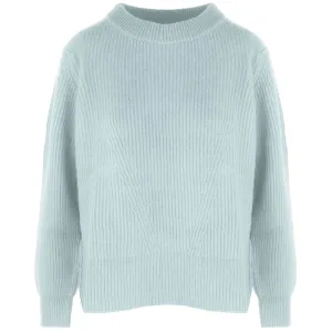 Malo Light Blue Cashmere Women Sweater