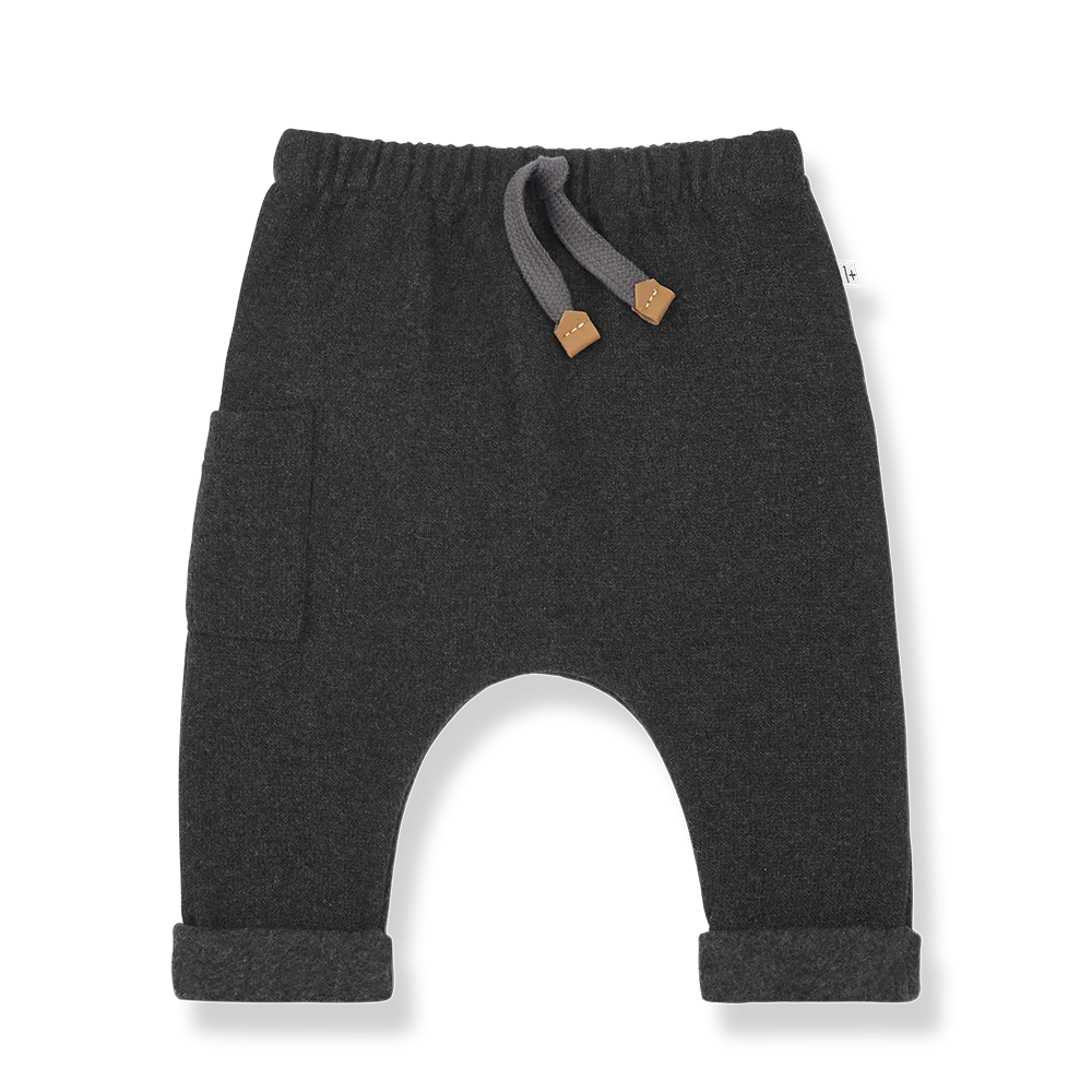 Marsal Anthracite Fleece Cargo Pant