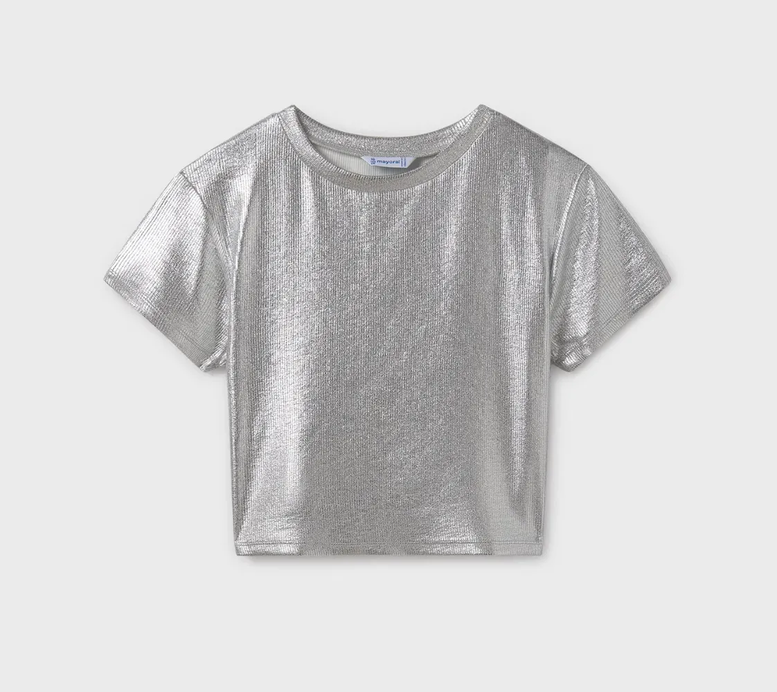 Mayoral Tween Silver Shine Top