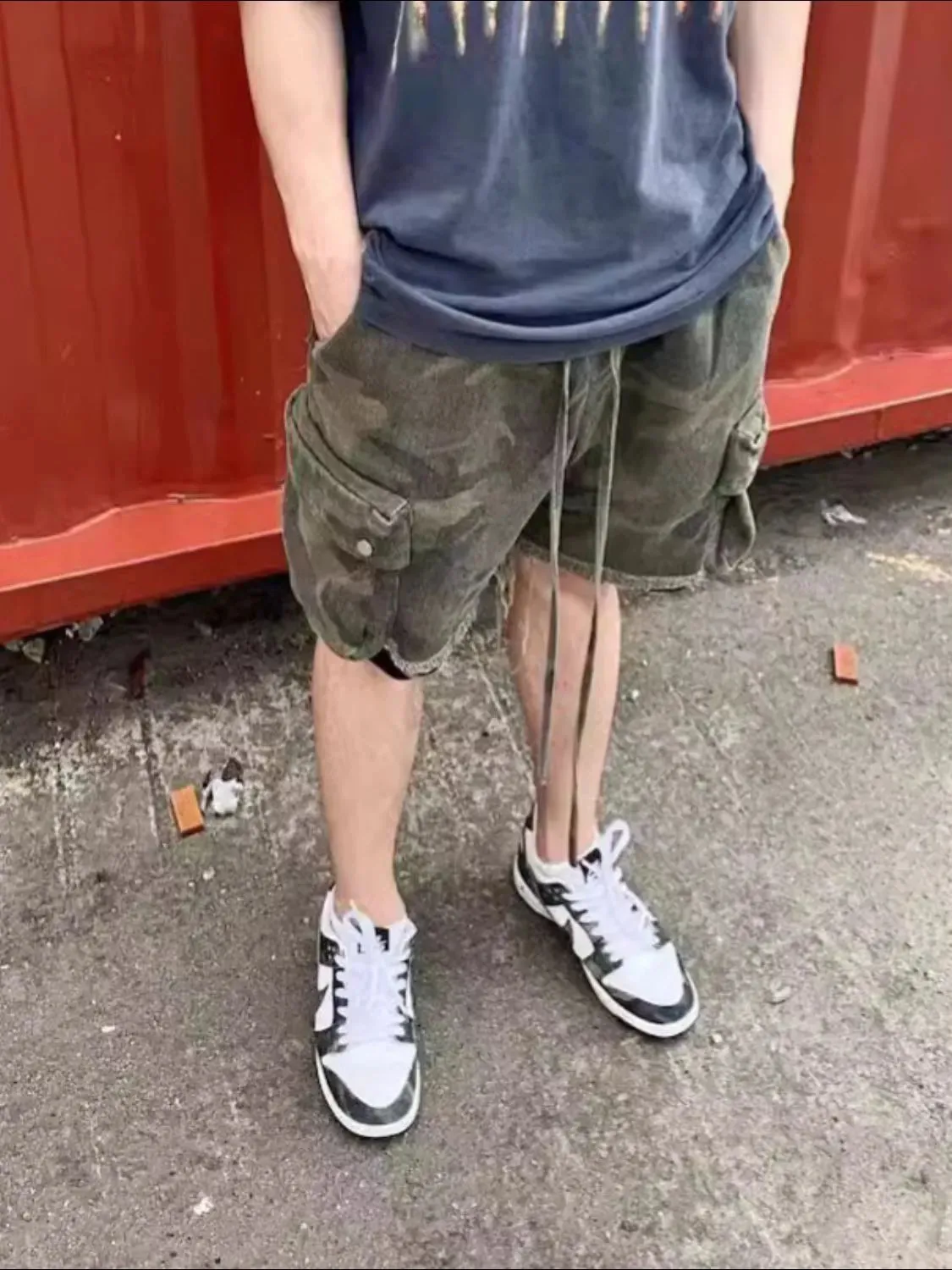 Men's Drawstring Camouflage Shorts