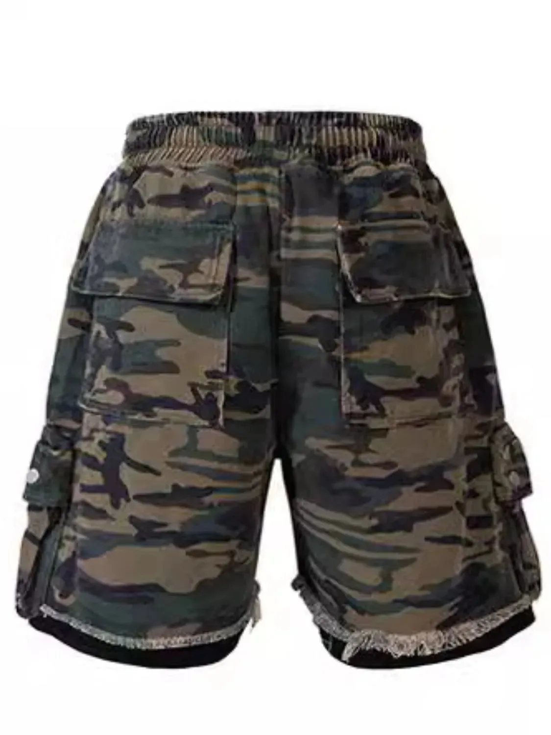 Men's Drawstring Camouflage Shorts