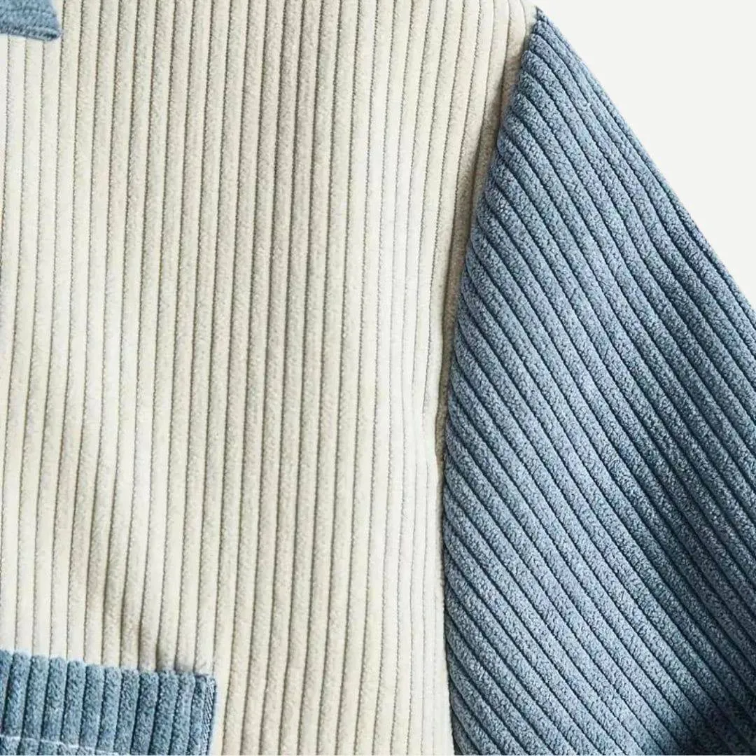 Men's Two-Tone Ribbed Short Sleeve Shirt – Jacob