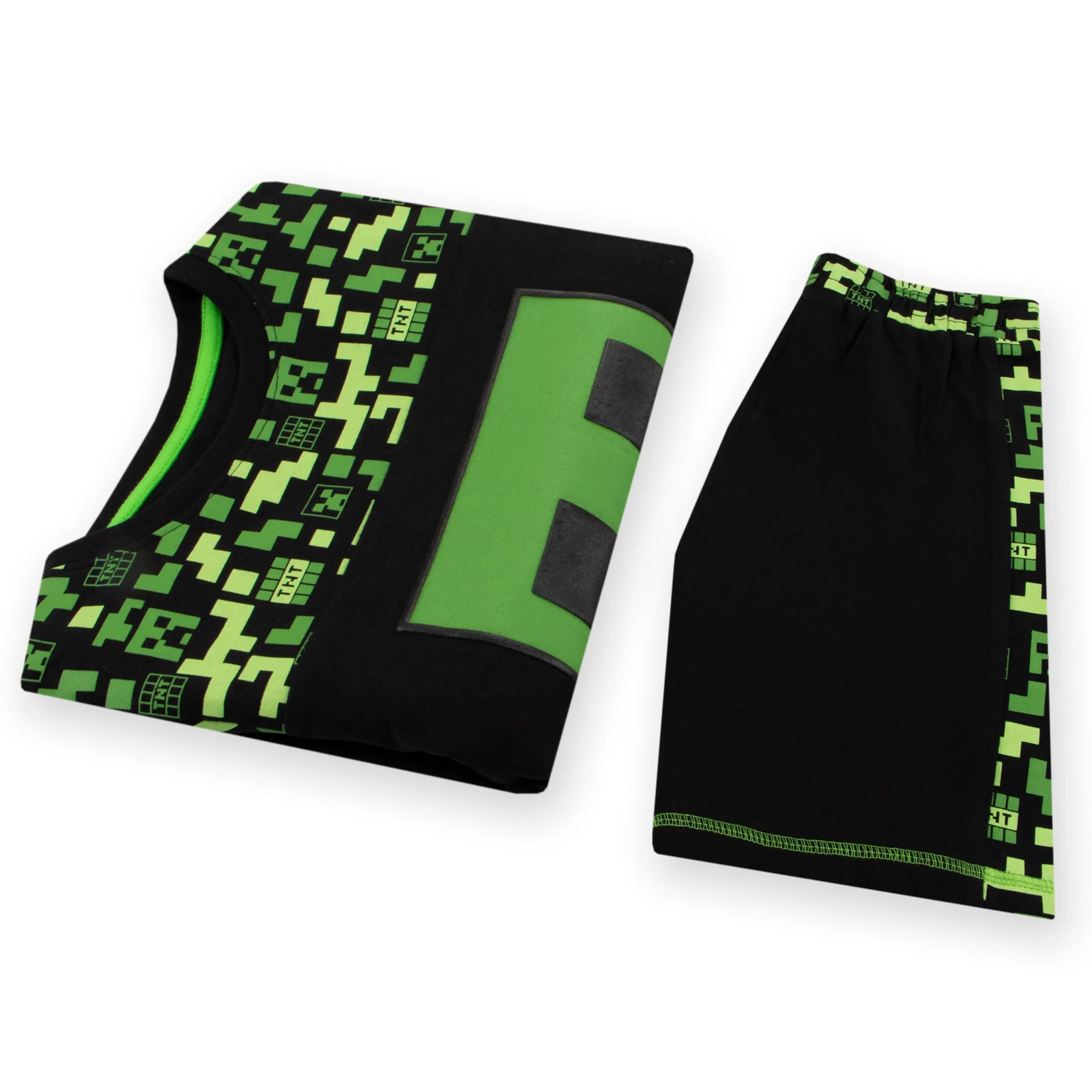 Minecraft Creeper Top and Shorts