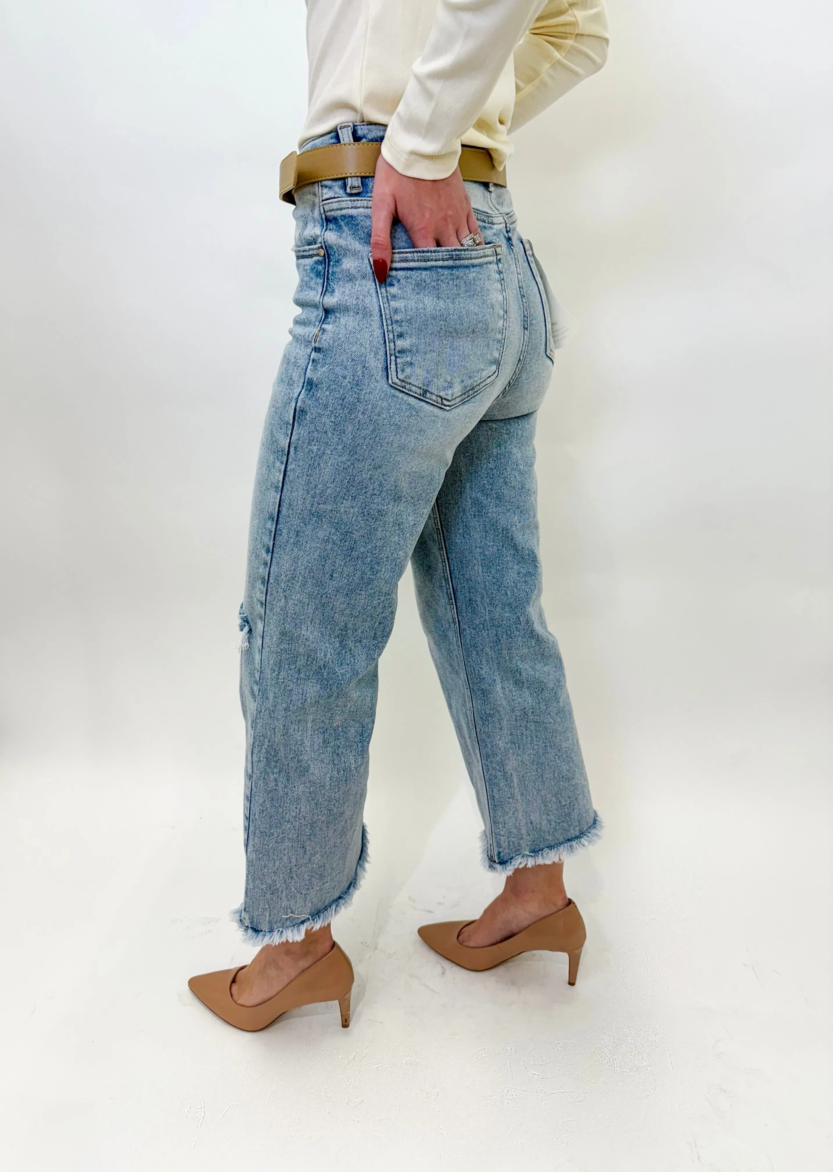 Mishae Wide Cropped Denim