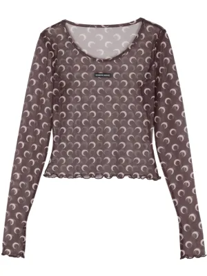 Moon cropped top