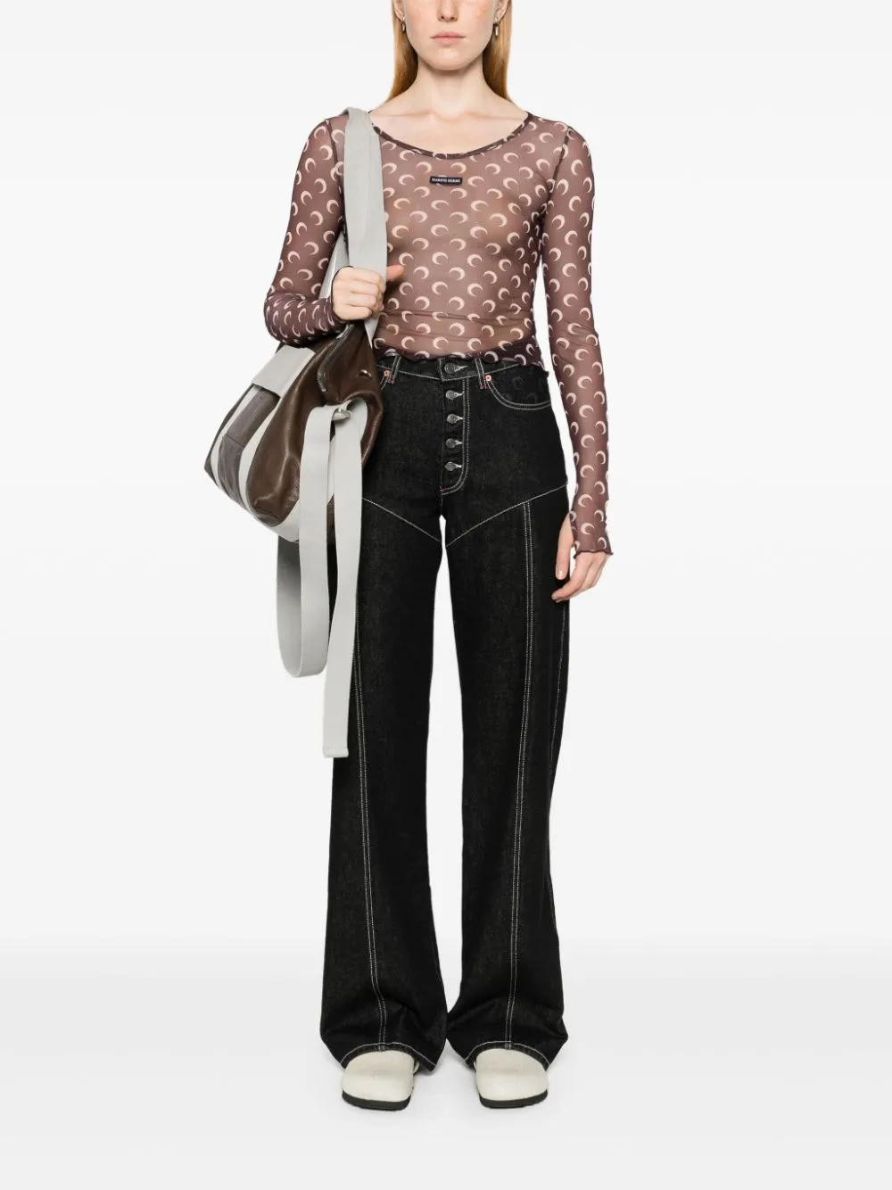 Moon cropped top