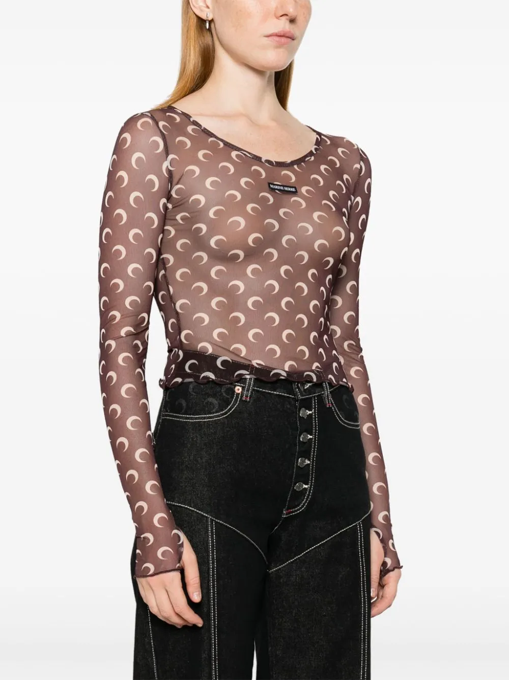 Moon cropped top