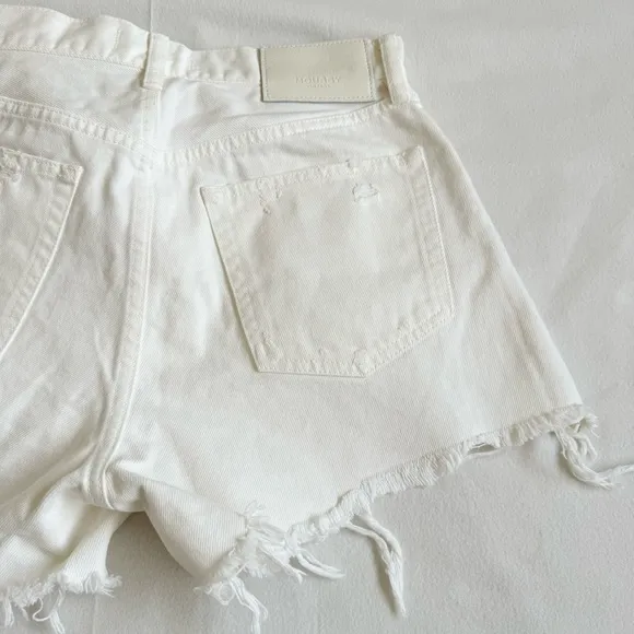 MOUSSY Montclair High Rise Shorts White