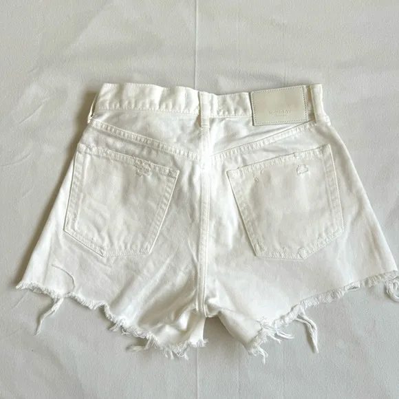 MOUSSY Montclair High Rise Shorts White