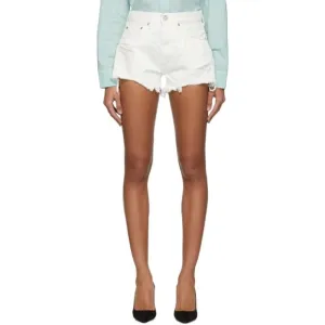 MOUSSY Montclair High Rise Shorts White