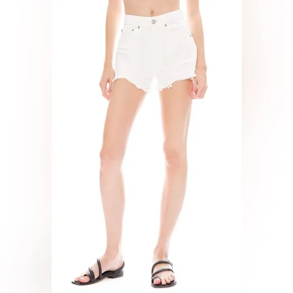 MOUSSY Montclair High Rise Shorts White
