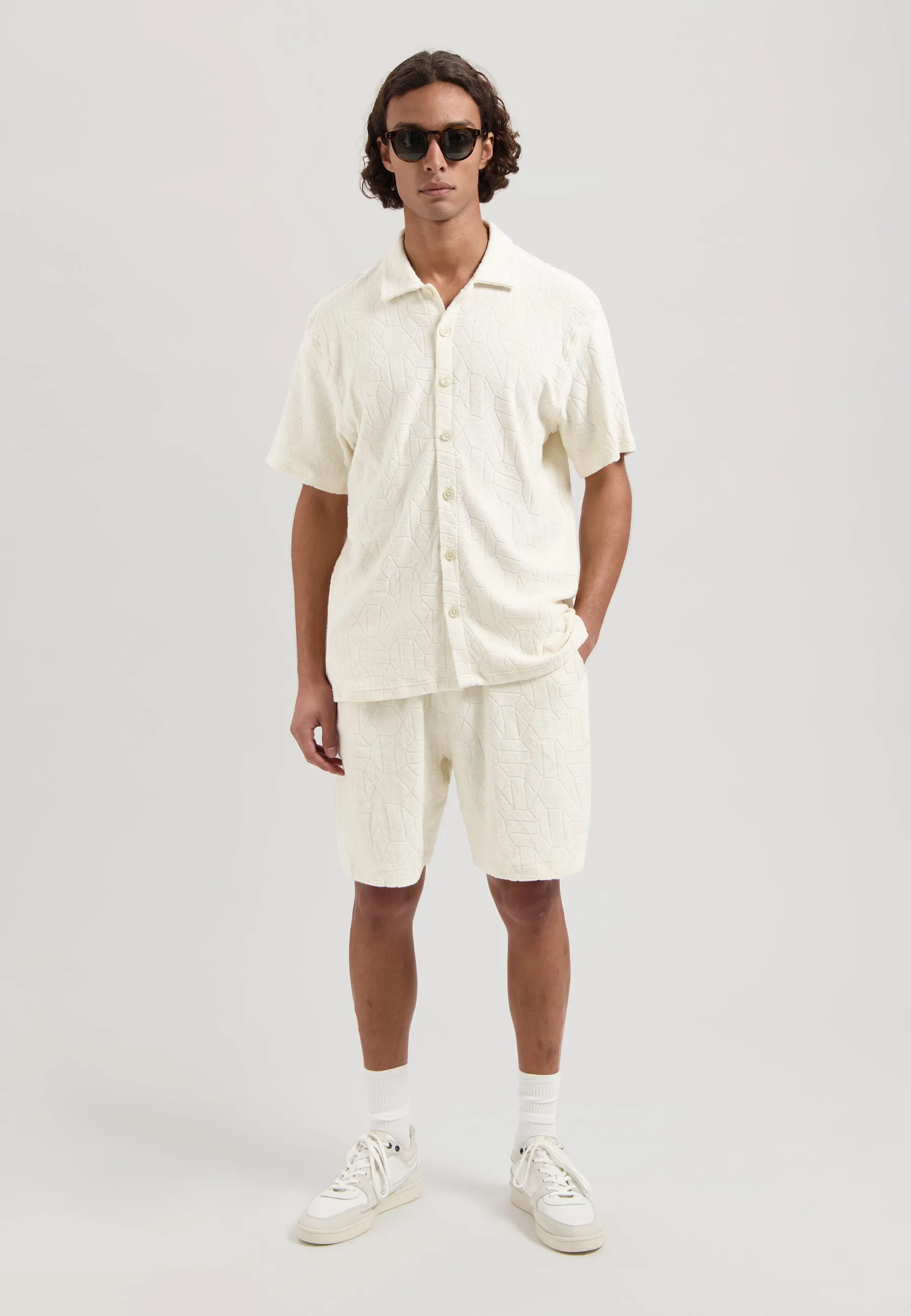 Myron Shirt Jacquard Toweling