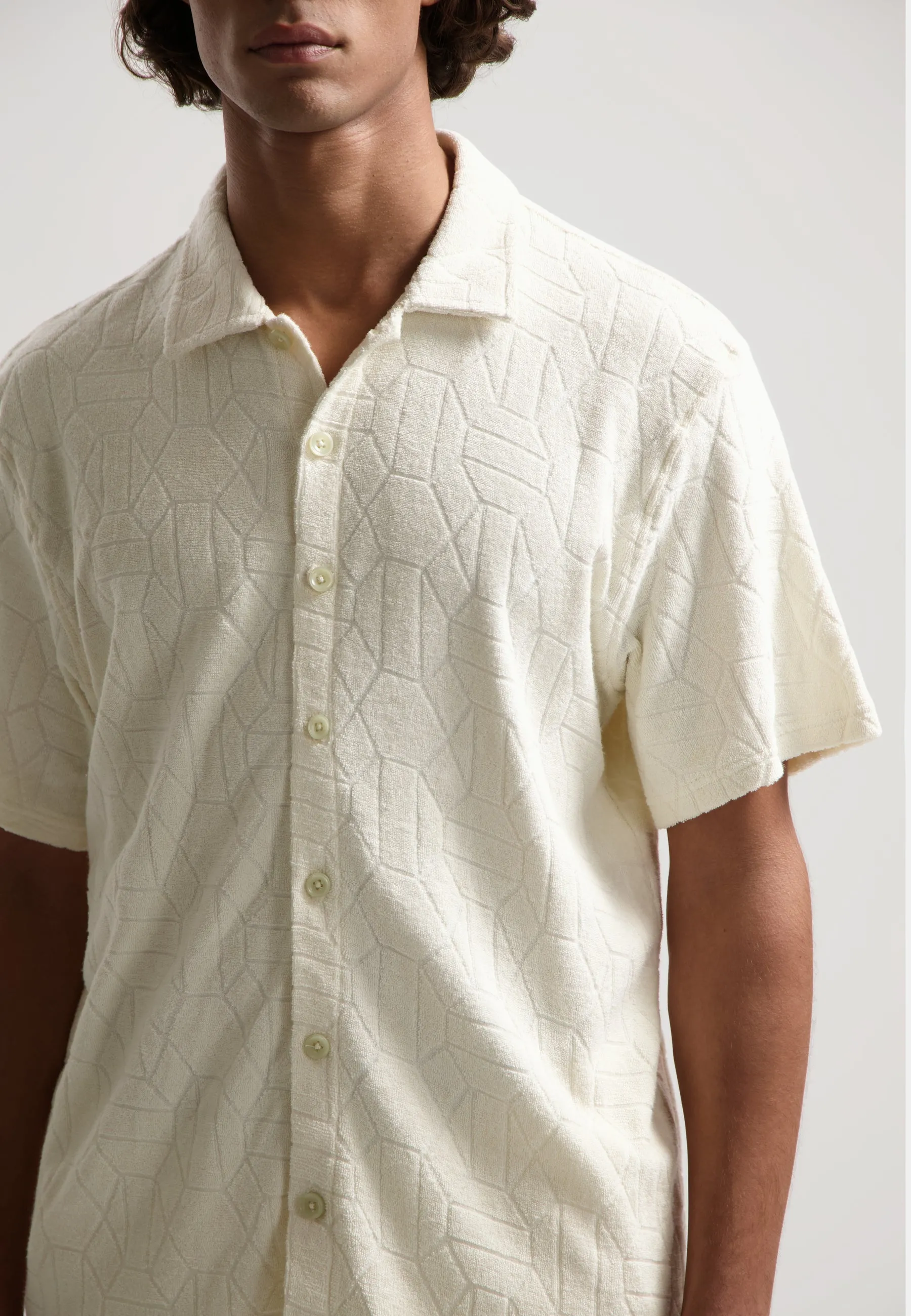 Myron Shirt Jacquard Toweling