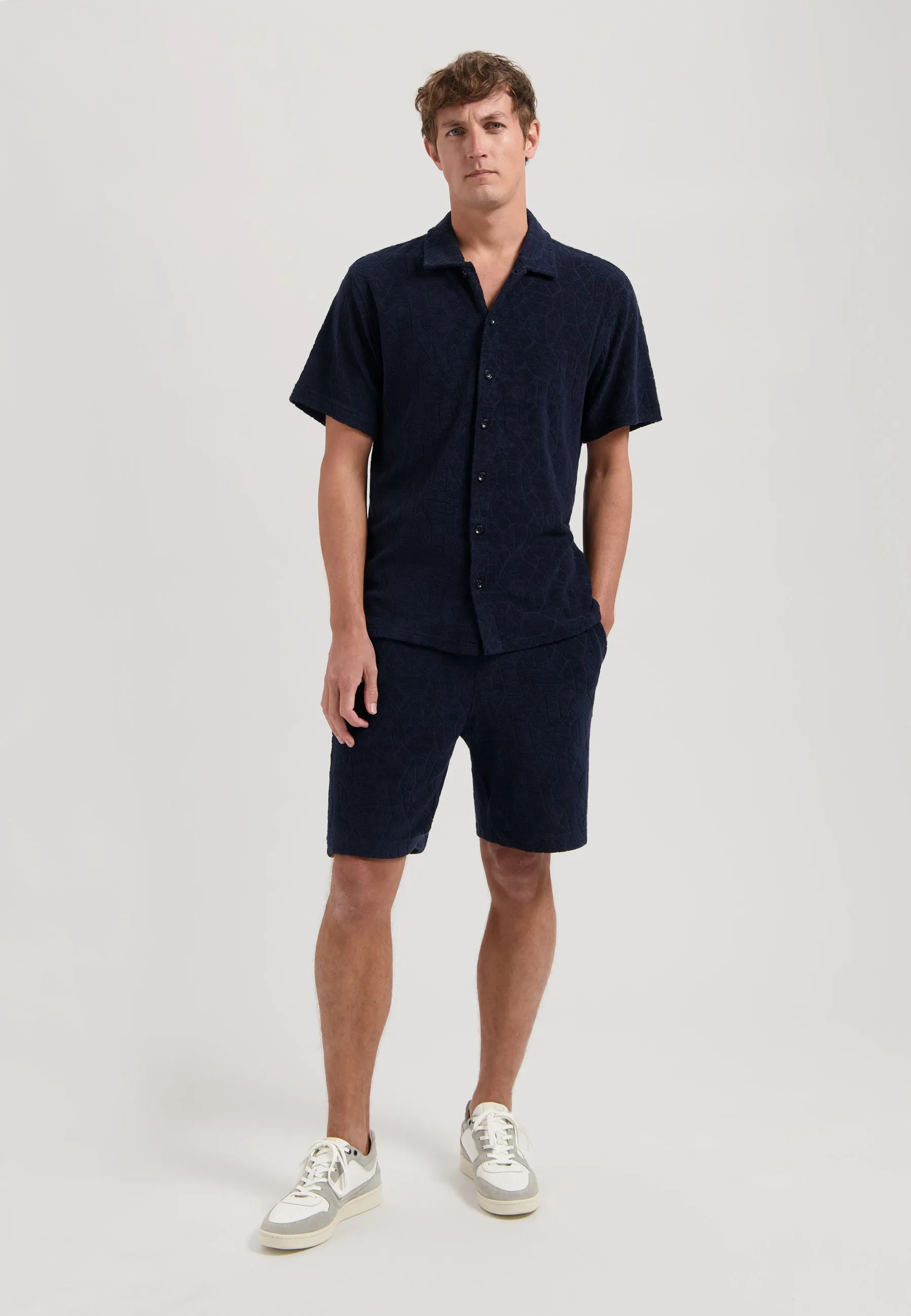 Myron Shirt Jacquard Toweling