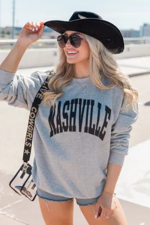 Nashville Light Grey Graphic Sweatshirt