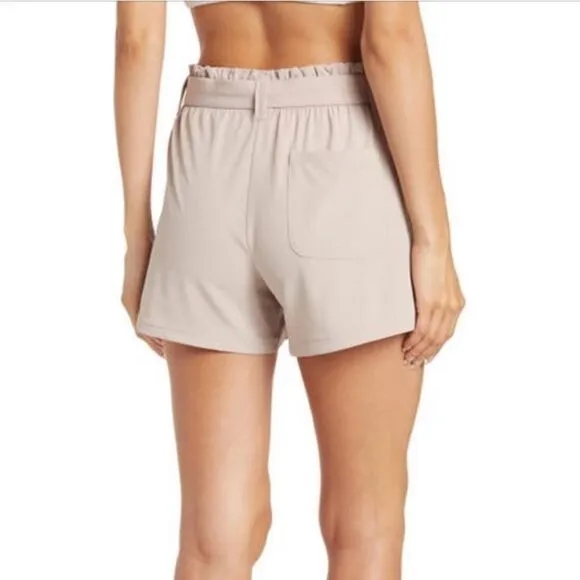 NEW 90° Degree by Reflex TieWaist Paperbag Shorts