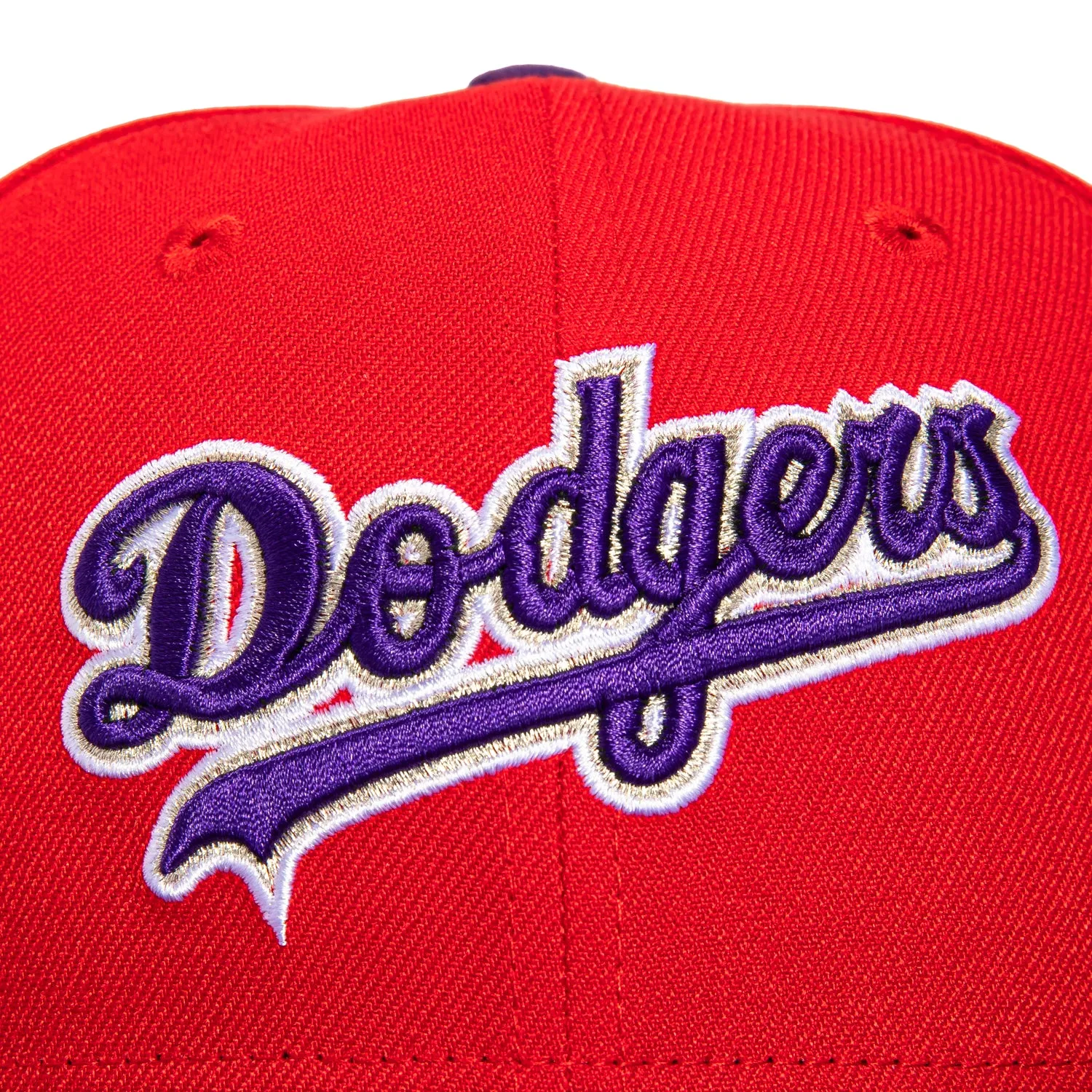 New Era 59Fifty Los Angeles Dodgers 1978 World Series Patch Word Hat - Red, Purple