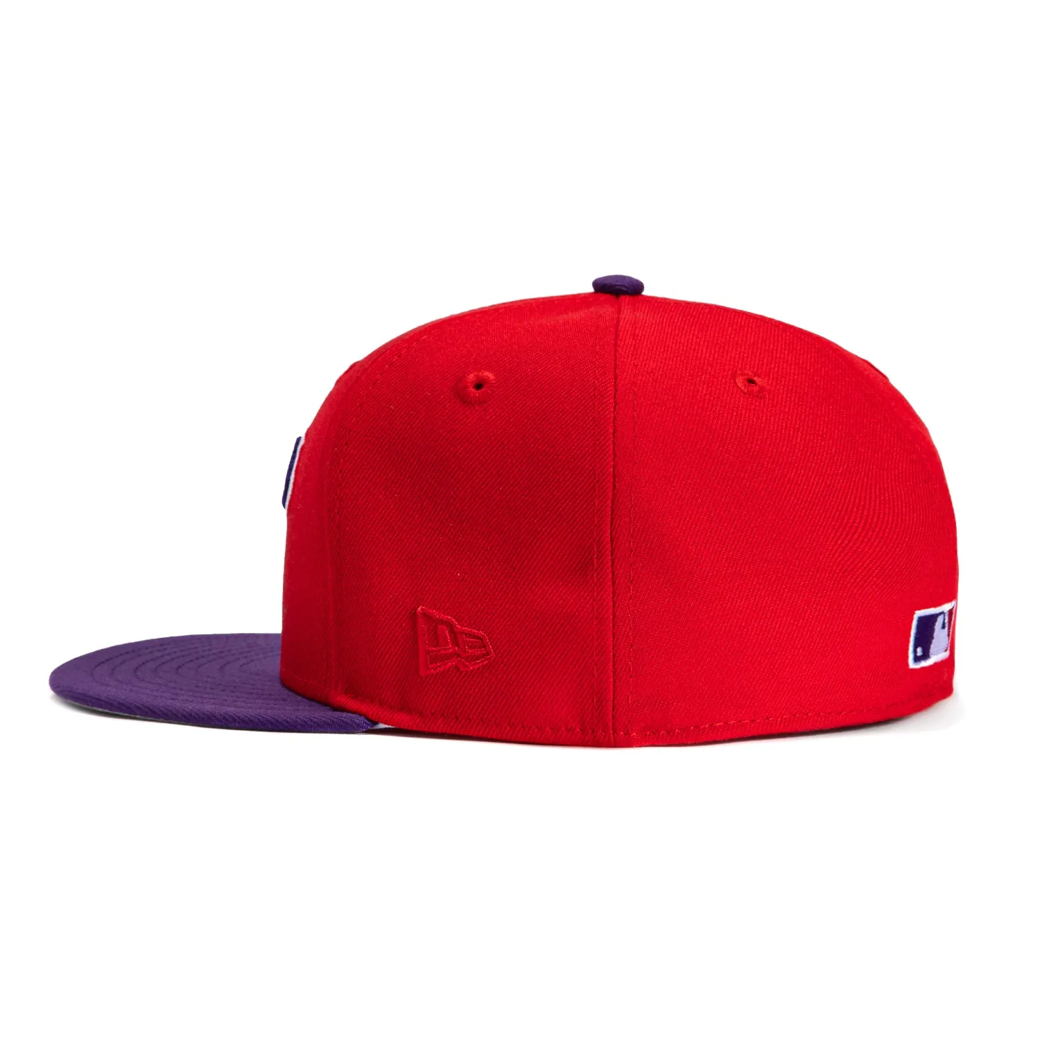 New Era 59Fifty Los Angeles Dodgers 1978 World Series Patch Word Hat - Red, Purple