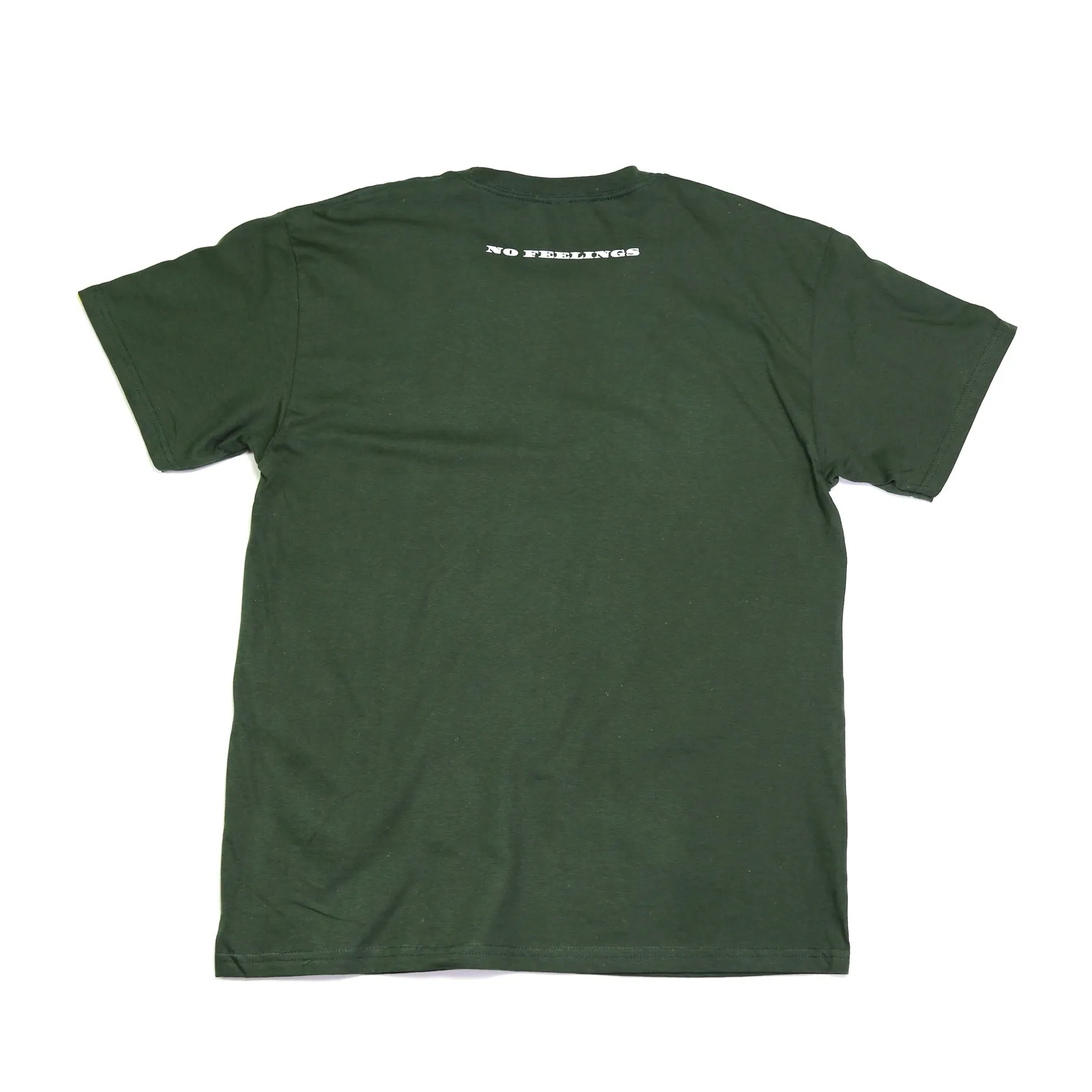 No Feelings T Shirt - Money Green