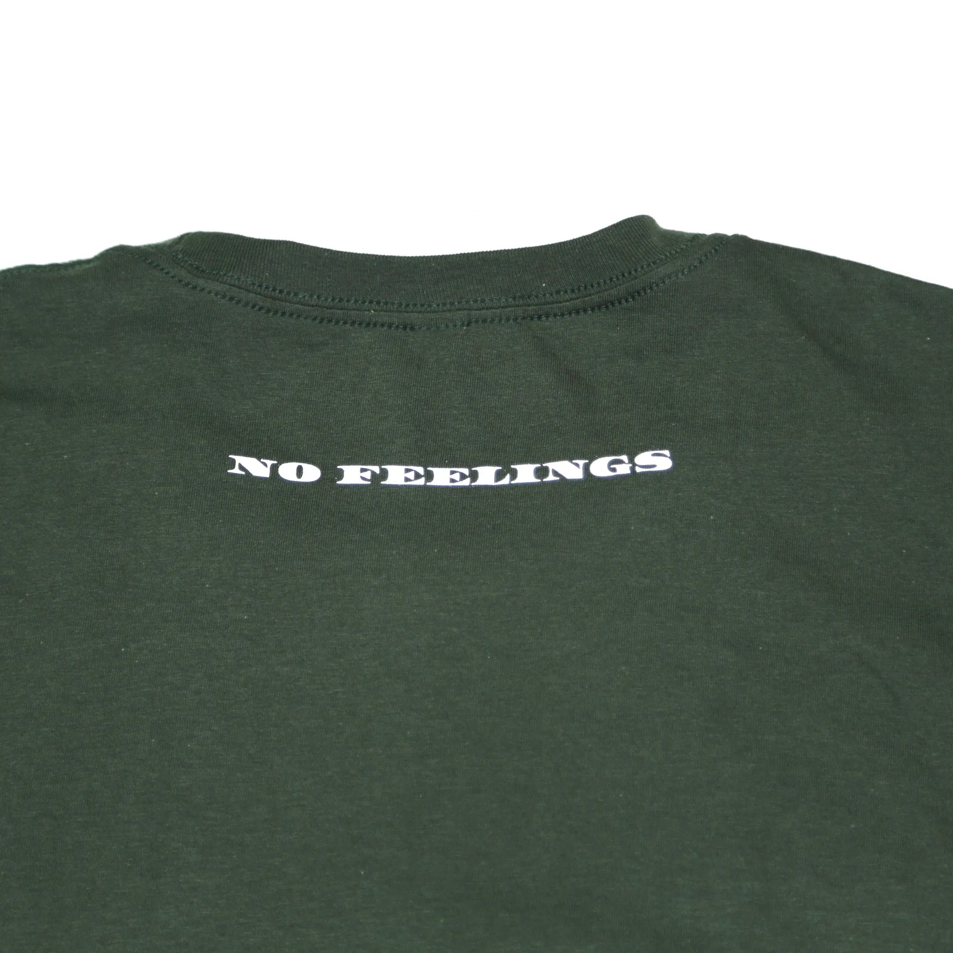 No Feelings T Shirt - Money Green