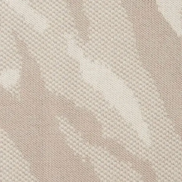 NWOT Athleta Jacquard Textured Crew Sweater ABSTRACT CREAM Camo Wool 632069 S