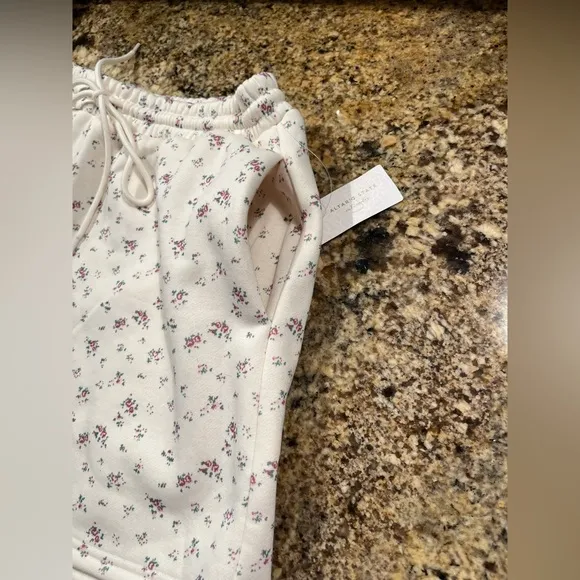 NWT Altar’d State Petal Floral Fleece Shorts