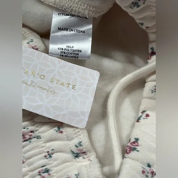 NWT Altar’d State Petal Floral Fleece Shorts