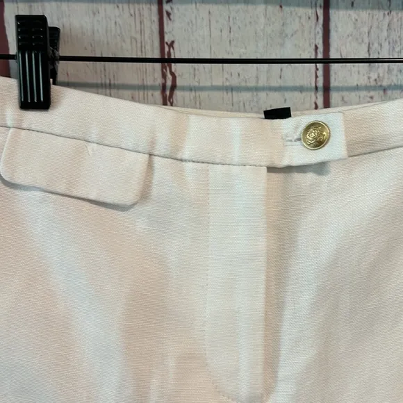 NWT J. Crew 3&quot; suit short in textured linen blend