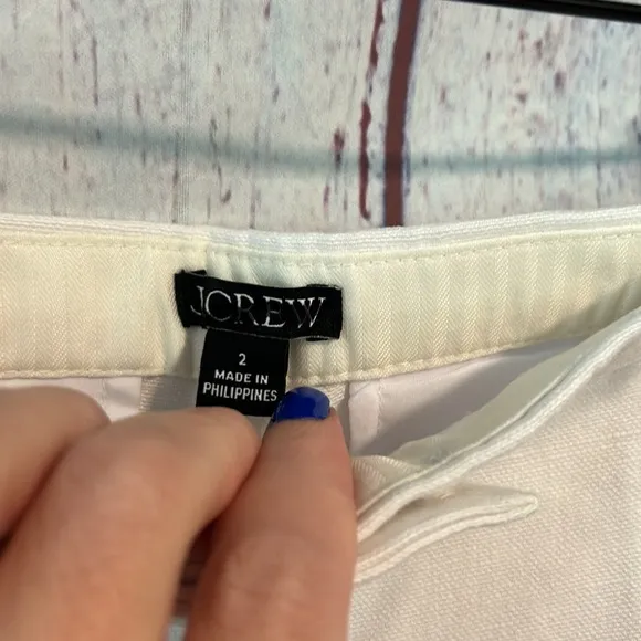 NWT J. Crew 3&quot; suit short in textured linen blend