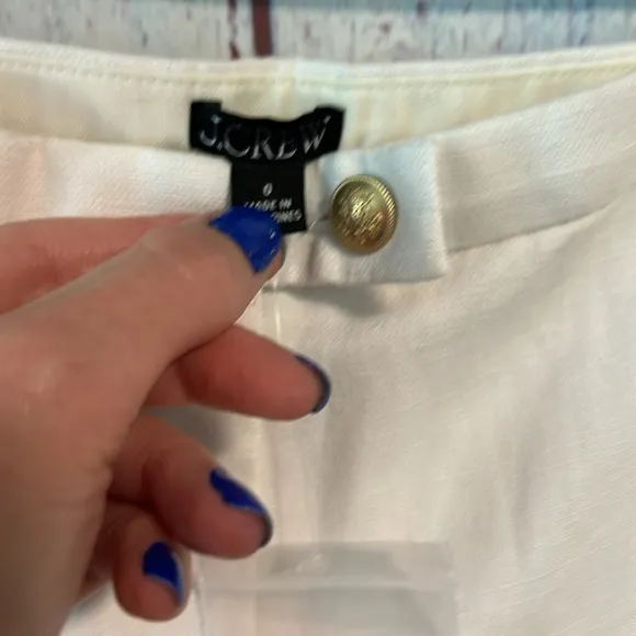 NWT J. Crew 3&quot; suit short in textured linen blend