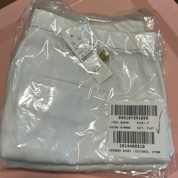 NWT J. Crew 3&quot; suit short in textured linen blend