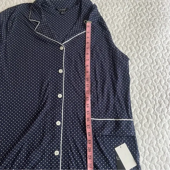 NWT Lauren Ralph Lauren Super Soft Cotton Sleep Shirt Size L