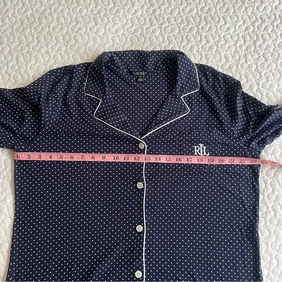 NWT Lauren Ralph Lauren Super Soft Cotton Sleep Shirt Size L